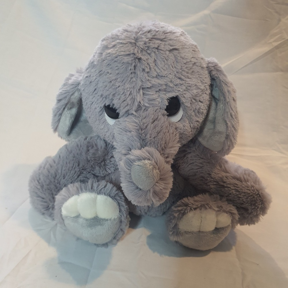 Aurora World Grey Elephant Plush Stuffed Animal Soft Floppy Ears 9' Zoo Soft